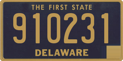 DE license plate 910231