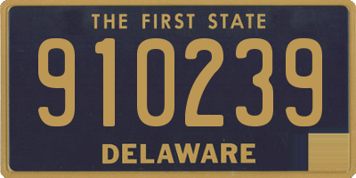 DE license plate 910239