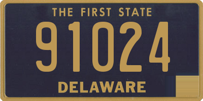 DE license plate 91024