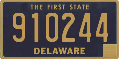DE license plate 910244