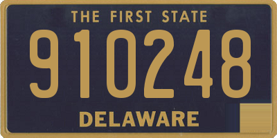 DE license plate 910248
