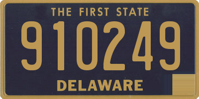 DE license plate 910249