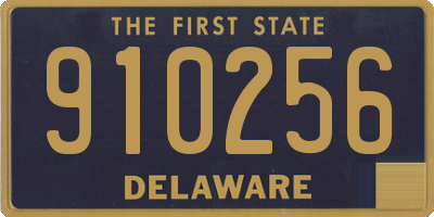 DE license plate 910256