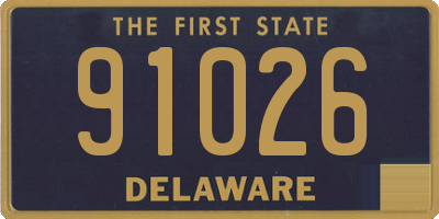 DE license plate 91026