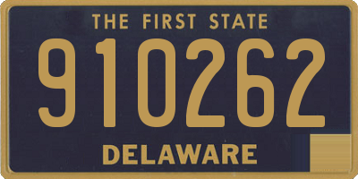 DE license plate 910262