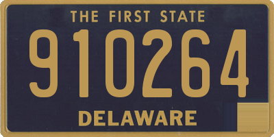 DE license plate 910264