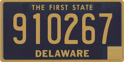 DE license plate 910267