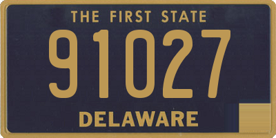 DE license plate 91027