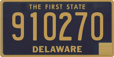 DE license plate 910270