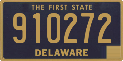 DE license plate 910272