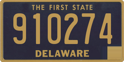 DE license plate 910274
