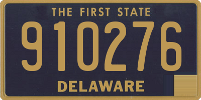 DE license plate 910276