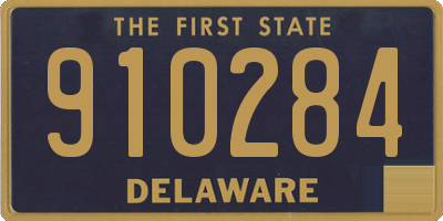 DE license plate 910284