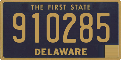 DE license plate 910285