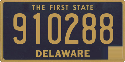 DE license plate 910288