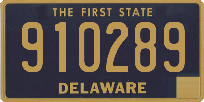 DE license plate 910289