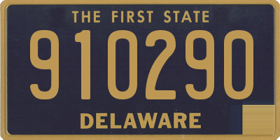 DE license plate 910290