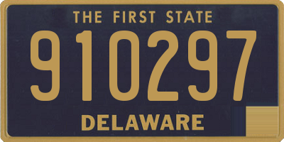 DE license plate 910297