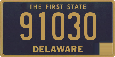 DE license plate 91030