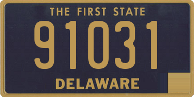 DE license plate 91031