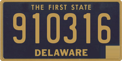 DE license plate 910316