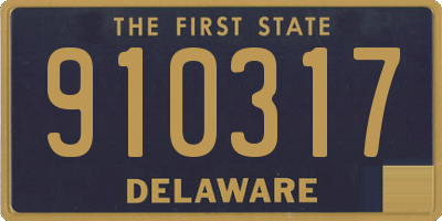 DE license plate 910317