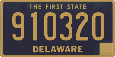 DE license plate 910320