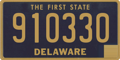 DE license plate 910330