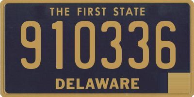 DE license plate 910336