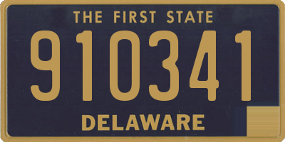 DE license plate 910341