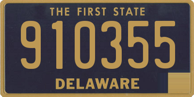 DE license plate 910355