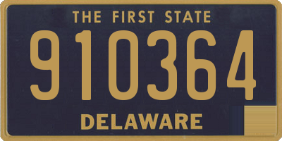DE license plate 910364