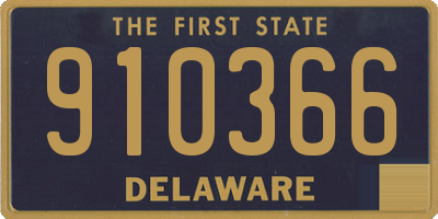 DE license plate 910366