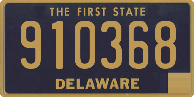 DE license plate 910368