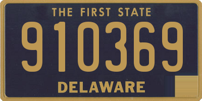 DE license plate 910369