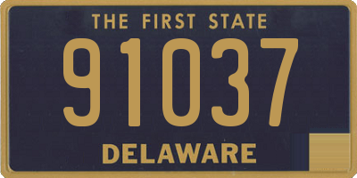 DE license plate 91037