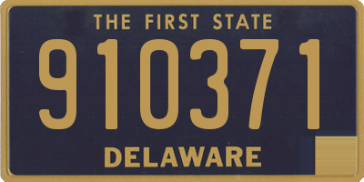 DE license plate 910371