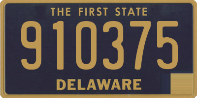 DE license plate 910375