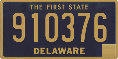 DE license plate 910376