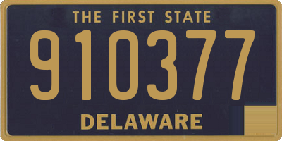 DE license plate 910377