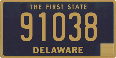 DE license plate 91038