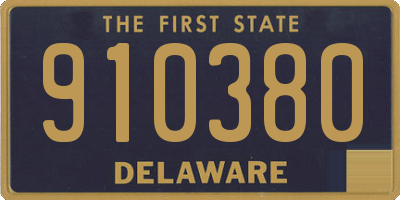 DE license plate 910380