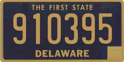 DE license plate 910395
