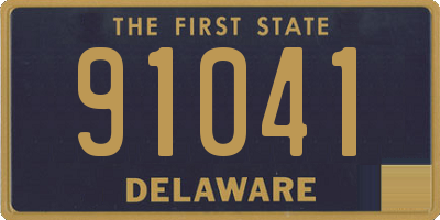 DE license plate 91041