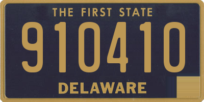 DE license plate 910410