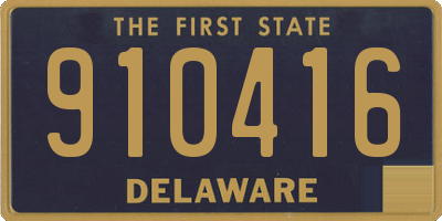 DE license plate 910416