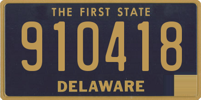 DE license plate 910418