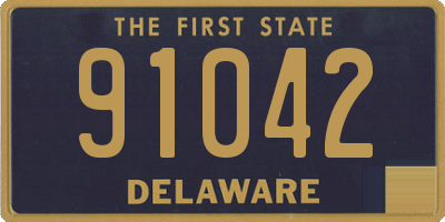 DE license plate 91042