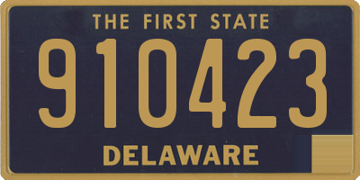 DE license plate 910423