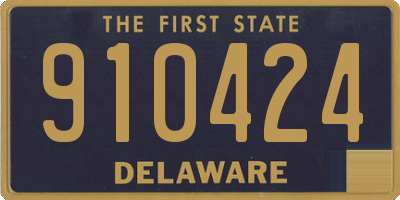 DE license plate 910424
